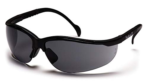 (12 Pair) Pyramex Venture II Glasses Black Frame/Gray Anti-Fog Lens (SB1820ST)