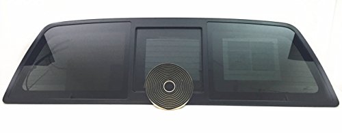 OEM Heated Sliding Back Window Glass Back Power Slider Compatible with Ford F150 Pickup 2004-2014 Models