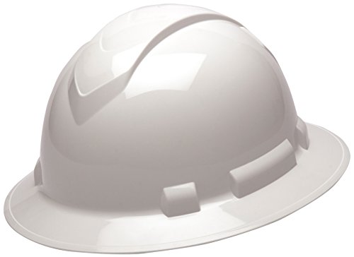 Pyramex – HP54110 Ridgeline Full Brim Hard Hat, 4-Point Ratchet Suspension, White