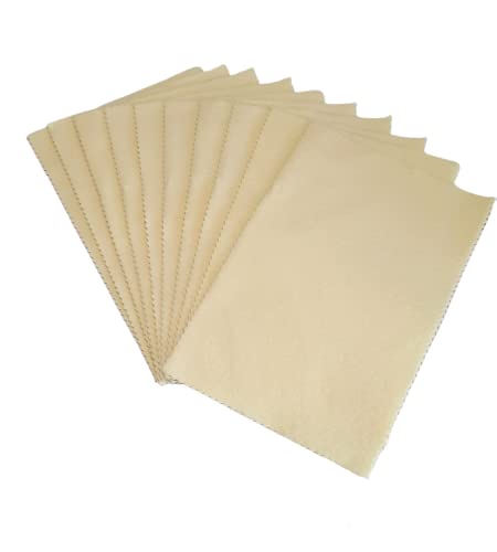 10 Sunshine Silver Polishing Cloth for Sterling Silver, Gold, Brass and Copper Jewelry Polishing Cloth
