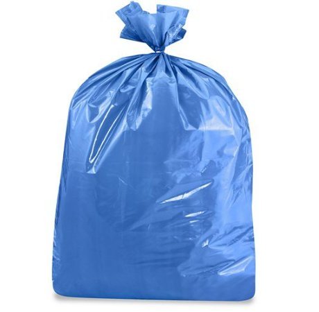 USA-Made Colorful Trash Bags in Variety of Sizes and Colors (10, BLUE 33 GALLONS)