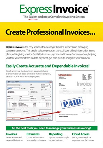Express Invoice Professional Invoicing Software (PC) | The Storepaperoomates Retail Market - Fast Affordable Shopping