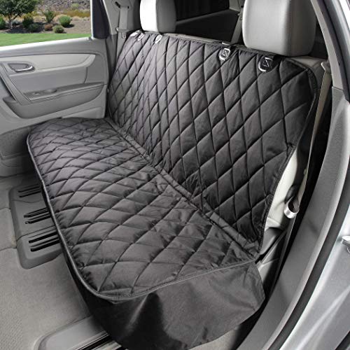 4Knines Dog Seat Cover Without Hammock for Cars, SUVs, and Small Trucks – Heavy Duty, Non Slip, Waterproof (Black)