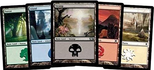 Magic The Gathering 500 Basic Lands – 100 of Each Land Type (Plains, Islands, Swamps, Mountains, Forests)