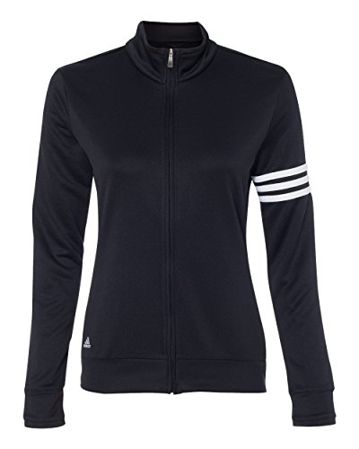 adidas-Ladies’ Climalite French Terry Jacket-A191-Small-Black-White