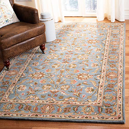 SAFAVIEH Heritage Collection 3′ x 5′ Blue / Blue HG969A Handmade Traditional Oriental Premium Wool Area Rug