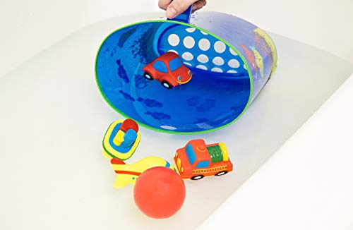 Bath Tub Super Scoop | Bath Toy Organizer | Scoop, Drain, and Store Bath Toy Bin