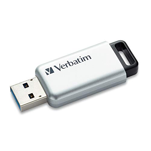 Verbatim 32GB Store’n’ Go Secure Pro USB 3.0 Flash Drive with AES 256 Hardware Encryption – Silver