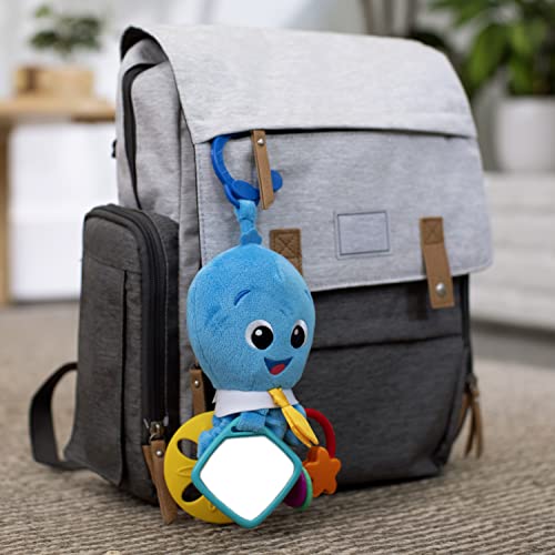Baby Einstein Activity Arms Octopus BPA Free Clip on Stroller Toy with Rattle and Mirror, Age Newborn + , Blue | The Storepaperoomates Retail Market - Fast Affordable Shopping