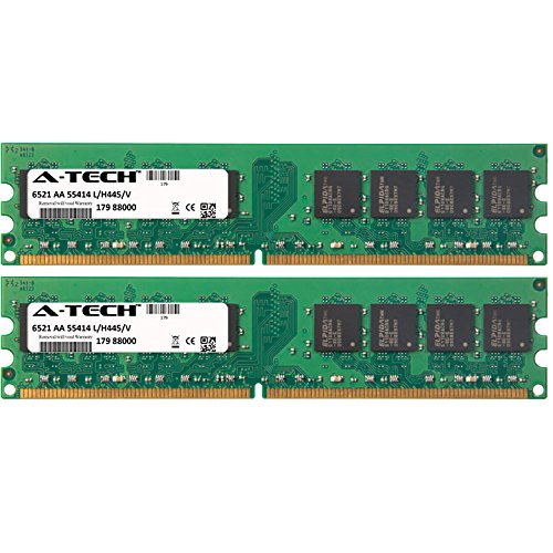 A-Tech 2GB KIT 2X 1GB for HP-Compaq Business dc5800 dc5850 dc7700 dc7700 dc7800 dc7900 dx2310 dx2355 dx2358 dx2390 dx2400 dx2420 dx2450 DIMM DDR2 Non-ECC PC2-6400 800MHz RAM Memory