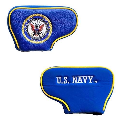 Team Golf Military Navy Golf Club Blade Putter Headcover, Fits Most Blade Putters, Scotty Cameron, Taylormade, Odyssey, Titleist, Ping, Callaway,Multi Team Colors,63801