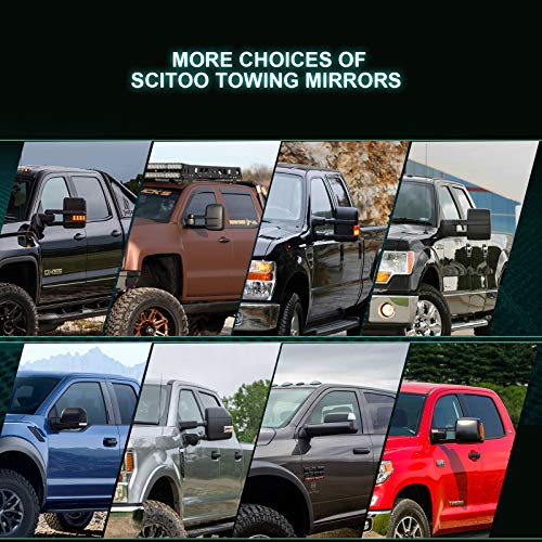 SCITOO Towing Mirrors fit for Chevy for GMC Exterior Accessories Mirrors fit for C1500 C2500 C3500 K1500 K2500 K3500 1988-1998 with Convex Glass Manual Controlling and Telescoping Features | The Storepaperoomates Retail Market - Fast Affordable Shopping