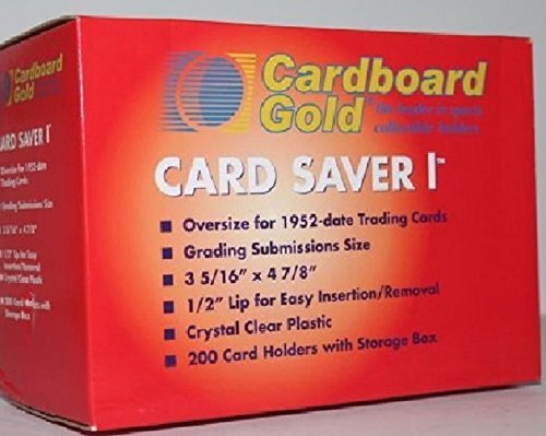 200ct Card Saver 1 in RED Storage Box – Cs1 Graded Card Submits