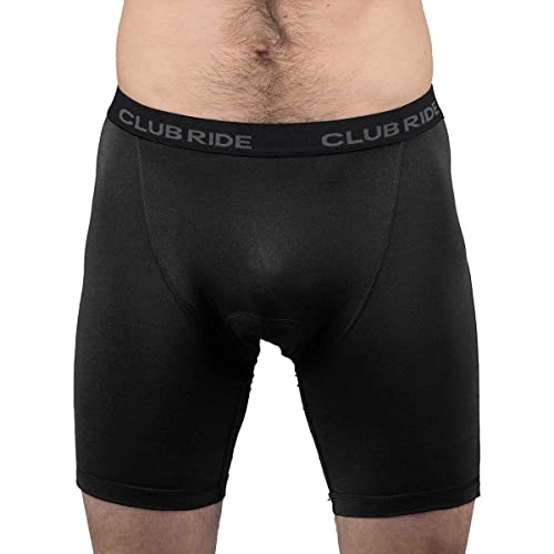 Club Ride Men’s Gunslinger Chamois – Level 2 – Versatile and Comfortable Cycling Chamois for All-Day Performance-Black-Large