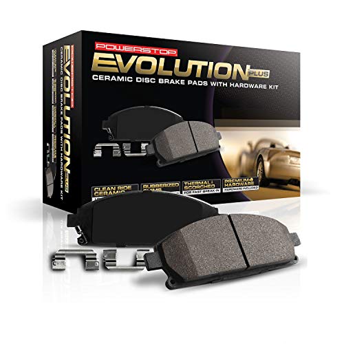Power Stop 17-1653, Z17 Front Ceramic Brake Pads with Hardware
