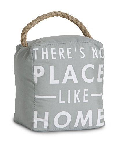 Pavilion Gift Company 72157 No Place Like Home Door Stopper, 5 by 6-Inch , Gray