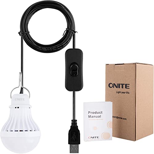 Onite USB Light, Camping Gear or Accessories, LED Camping Lights, Also for Garage Warehouse Car Truck Fishing Boat Outdoor Tent Emergency Light or Lantern, WarmWhite