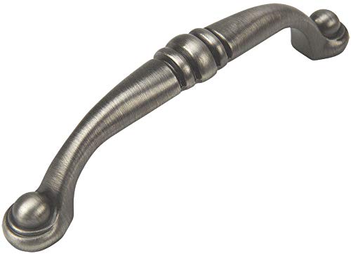 Cosmas 25 Pack 2322AS Antique Silver Cabinet Hardware Handle Pull – 3-3/4″ (96mm) Hole Centers
