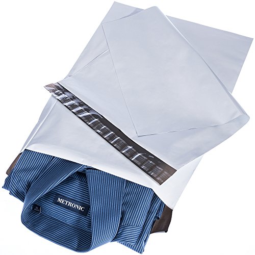 Metronic Poly Mailers 10×13 100 Pcs | Medium Shipping Bags for Clothing | Mailing Bags for Small Business, Shipping Envelopes,Packing Bags in White