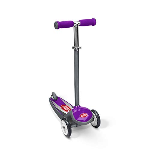 Radio Flyer Color FX EZ Glider 3 Wheel Kid’s Scooter, Purple Kick Scooter, for Ages 3+ Years