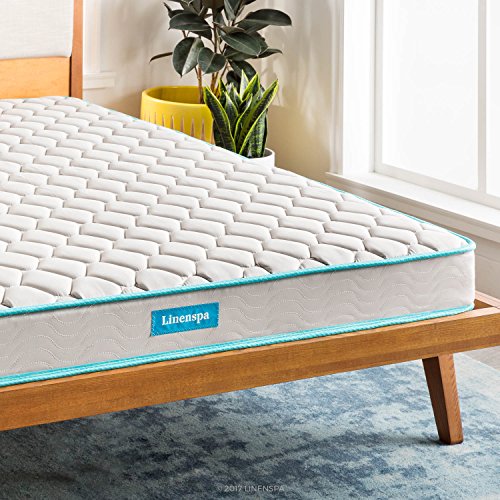 Linenspa 6 Inch Innerspring Twin Mattress with Foam Layer – Firm Feel - CertiPUR-US Certified - Mattress in a Box,White | The Storepaperoomates Retail Market - Fast Affordable Shopping