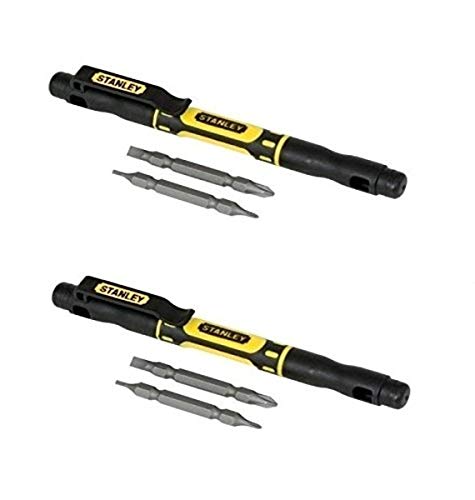 Bostitch Office Stanley 4-In-1 Pocket Screwdriver Pack of 2 (66-344-2)