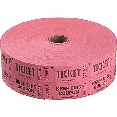 Recycled Staples Double Ticket Roll 2000 Ct – 1 Roll