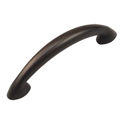Cosmas 10 Pack 323-64ORB Oil Rubbed Bronze Modern Cabinet Hardware Arch Handle Pull – 2-1/2″ Inch (64mm) Hole Centers