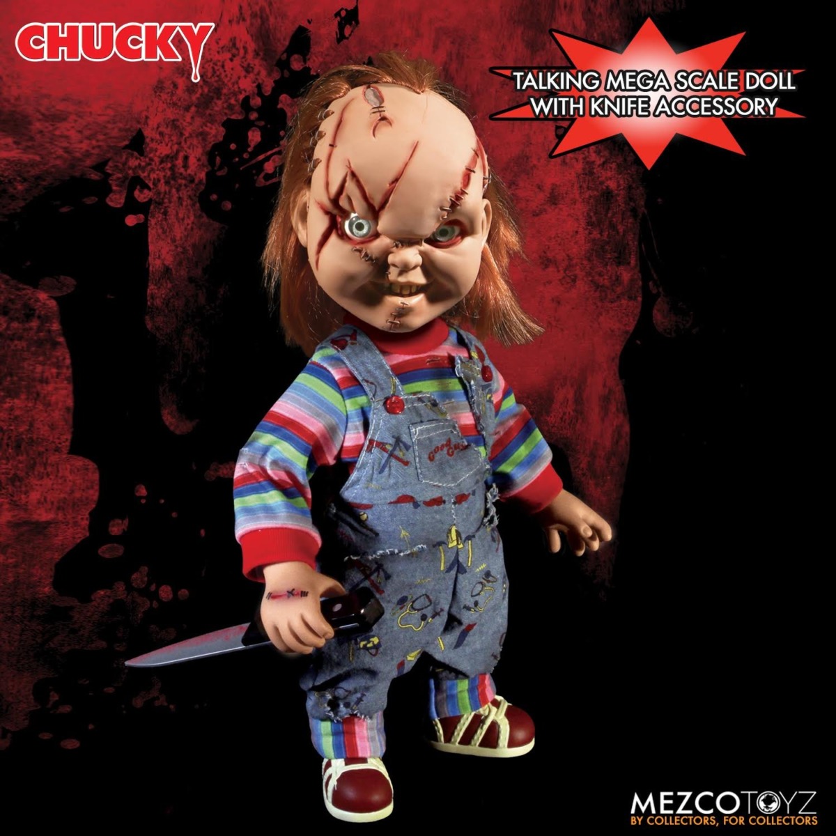 Mezco Toyz Child’s Play Talking Mega Scale Chucky Action Figure, 15″ | The Storepaperoomates Retail Market - Fast Affordable Shopping