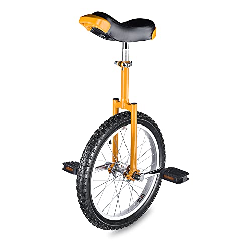 AW Yellow 18″ Inch Wheel Unicycle Leakproof Butyl Tire Wheel Cycling Outdoor Sports Fitness Exercise Health