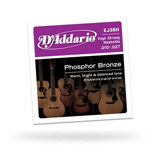 2014 D’Addario D’Addario High Strung/Nashville Tuning Acoustic Strings, 10-27 N/A