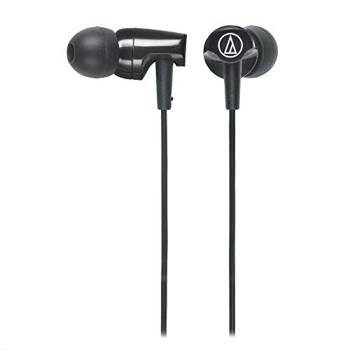 Audio-Technica ATH-CLR100iSBK SonicFuel In-Ear Headphones with In-Line Microphone & Control, Black