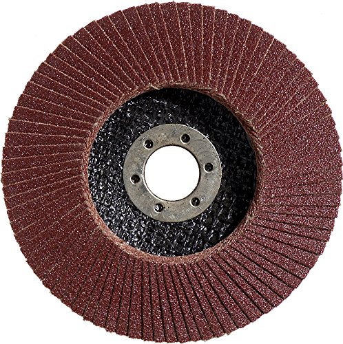 Bosch Professional 2608601272 Straight K80 Flap Disc for Metal, Black/Red, 115 mm