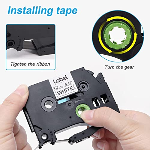 LK Label Maker Tape Replace for Brother P-Touch Label Tape Tze-231 TZe 231 Label Refills 12mm 0.47 Inch Laminated Black on White for Brother Ptouch PT-D210 PT-H110 PT-1880 PT-D410 Label Maker, 5 Pack | The Storepaperoomates Retail Market - Fast Affordable Shopping