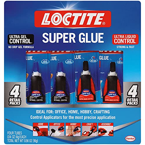 Loctite Super Glue Ultra Value Pack 4 pack, Bottle