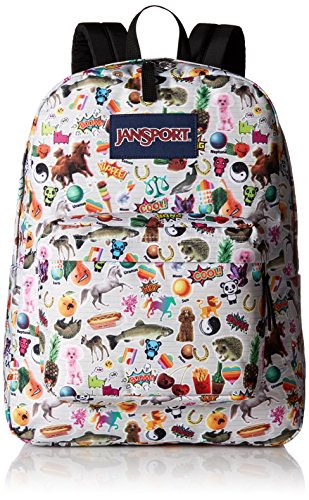 JanSport Superbreak Backpack- Sale Colors (Multi Stickers)