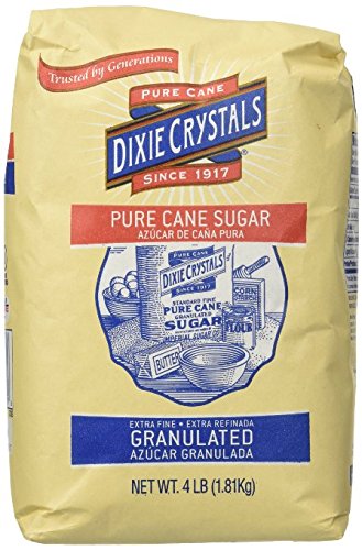 Dixie Crystals Pure Granulated Sugar, 4-lb Bags, Pack of 2