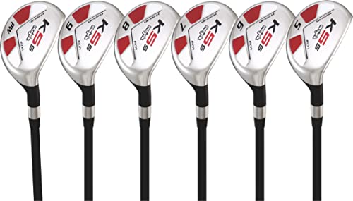 Majek Senior Men’s Golf All Hybrid Partial Set, which Includes: #5, 6, 7, 8, 9, PW Senior Flex Right Handed New Utility “A” Flex Club