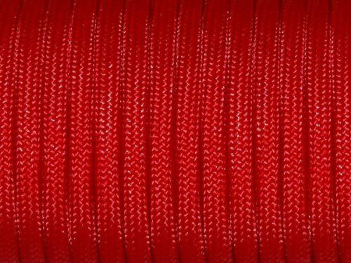 7 Strand Core 550lb Paracord Parachute Cord Lanyard Mil Spec Type III-100ft (Red(21#))