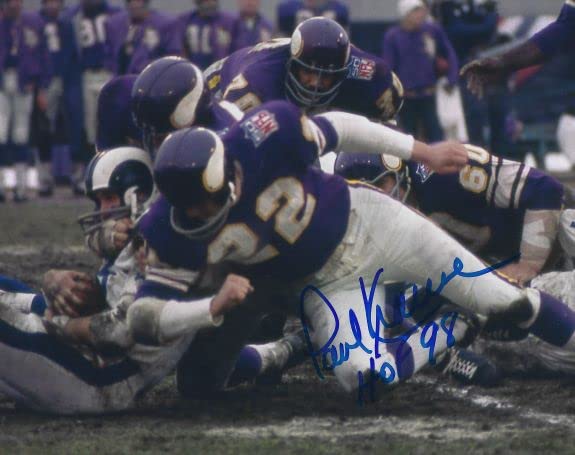 Autographed Paul Krause 8×10 Minnesota Vikings Photo