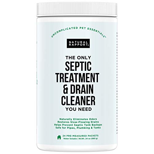 Natural Rapport Septic Treatment and Drain Cleaner – The Only Septic Treatment & Drain Cleaner You Need – Drain and Septic Tank Cleaner Treatment Professional Strength Drain Cleaner for Home and RV