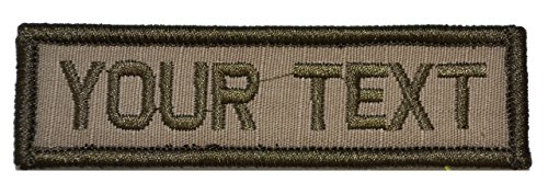 Customizable Text 1×3 Patch w/Hook Fastener Patch – Coyote Brown
