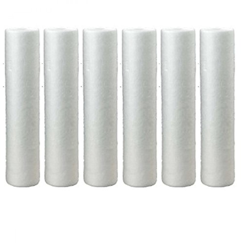 Hydronix SDC_45_2005_6_Pack SDC-45-2005 5 Micron Whole House 20 x 4.5 Sediment Water Filter 6 Pack, 6 Count (Pack of 1), White