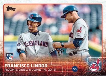 2015 Topps Update Baseball #US286 Francisco Lindor Rookie Debut Card