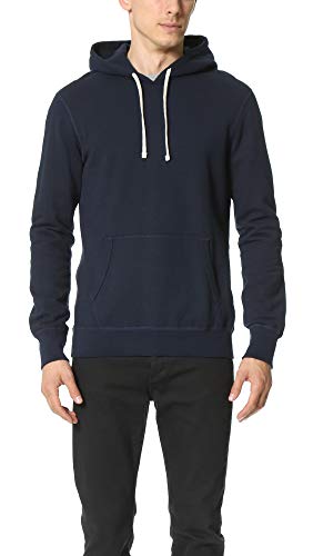 Reigning Champ Men’s Mid Weight Terry Pullover Hoodie, Navy, Blue, L