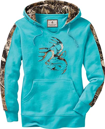Legendary Whitetails Women’s Standard Camo Outfitter Hoodie, Glacier, XX-Large