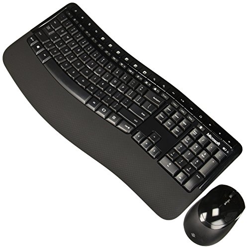 Microsoft Wireless Comfort Desktop 5050 – Black. Wireless, Ergonomic Keyboard and Mouse Combo. Built-in Palm Rest and Comfort Curve Design. Customizable Windows Shortcut Keys
