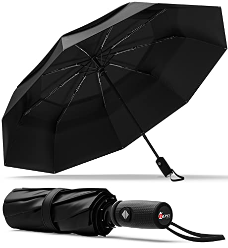Repel Umbrella The Original Portable Travel Umbrella – Umbrellas for Rain Windproof, Strong Compact Umbrella for Wind and Rain, Perfect Car Umbrella, Backpack, and On-the-Go
