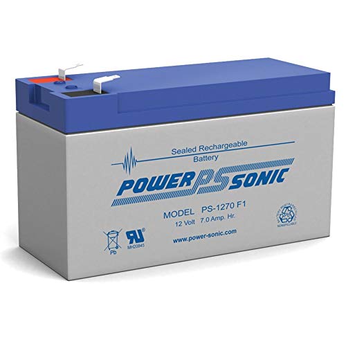 Powersonic PS-1270F1 12 Volt 7 Amp Sealed Lead Acid Battery