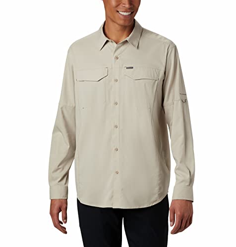 Columbia Men’s Silver Ridge Lite Long Sleeve Shirt, Fossil, 4X